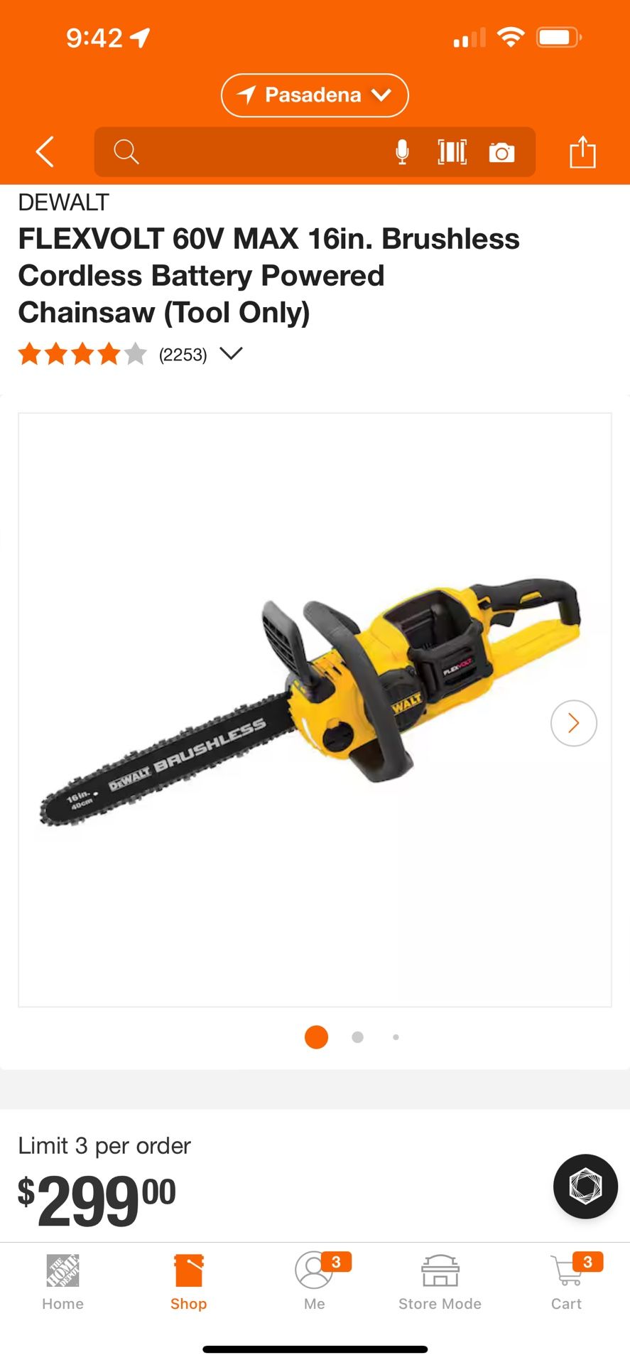Dewalt Chainsaw