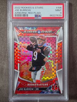 Cincinnati Bengals Joe Burrow PSA grade 9