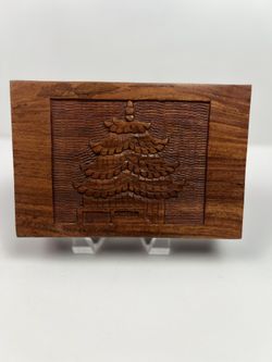 Vintage wooden tea box