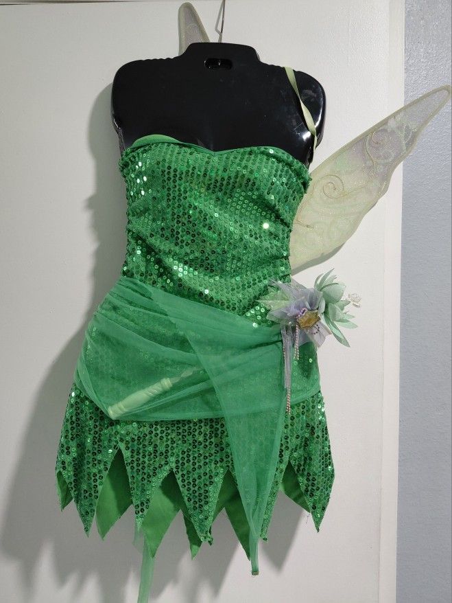 Women's  Thinker bell  Halloween Costume Size M