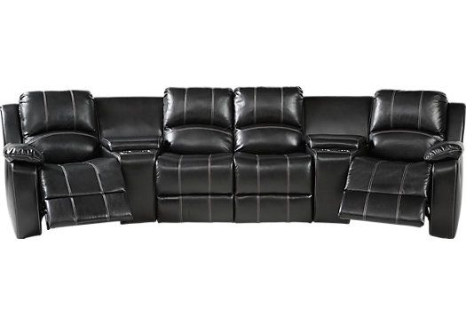 5 piece Premium leather reclining sofa.