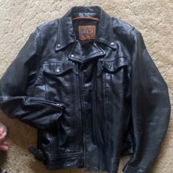Men's Black leather Jacket
