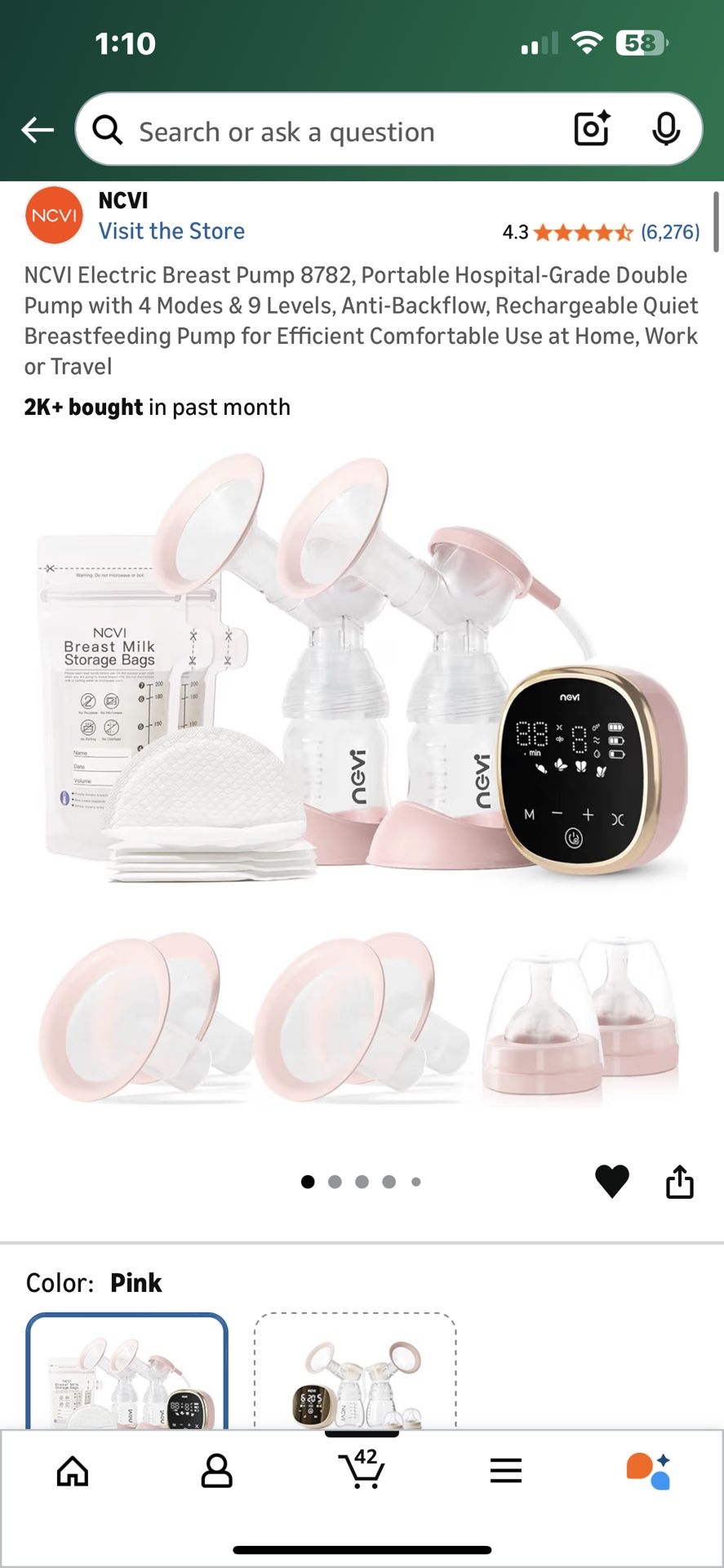 NCVI Electric Breast Pump