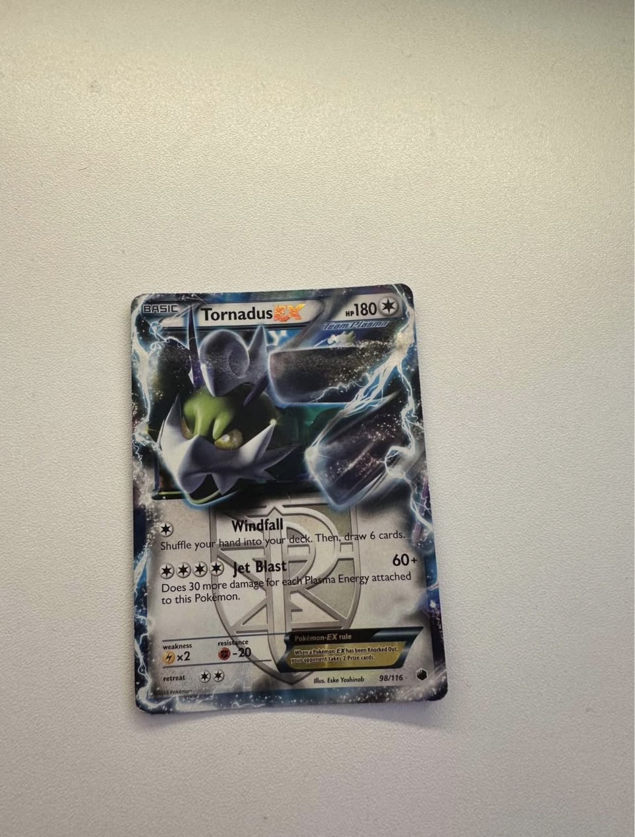 2013 Tornadus EX pokemon card