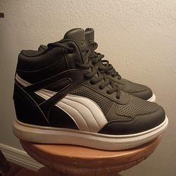 Calto High Top Elevator Sneakers Shoes