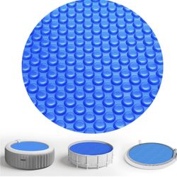 Pool cover 10 Foot round ,holds in heat, help water not to evaporate, helps with the use less chemicals, helps keep pool from debris 