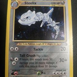 Steelix Holo Neo Genesis Pokemon Card 