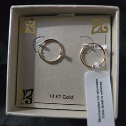 Children's 14kt Hoop Earrings