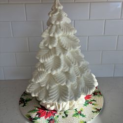 Vintage Ceramic 15 Inch White Christmas