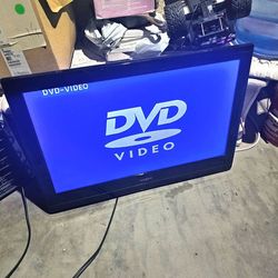 32 inch LCD Tv has DVD player works great come with tv wall mount