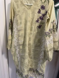 cotton emboidred dress