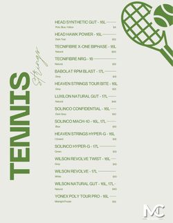 Tennis Strings