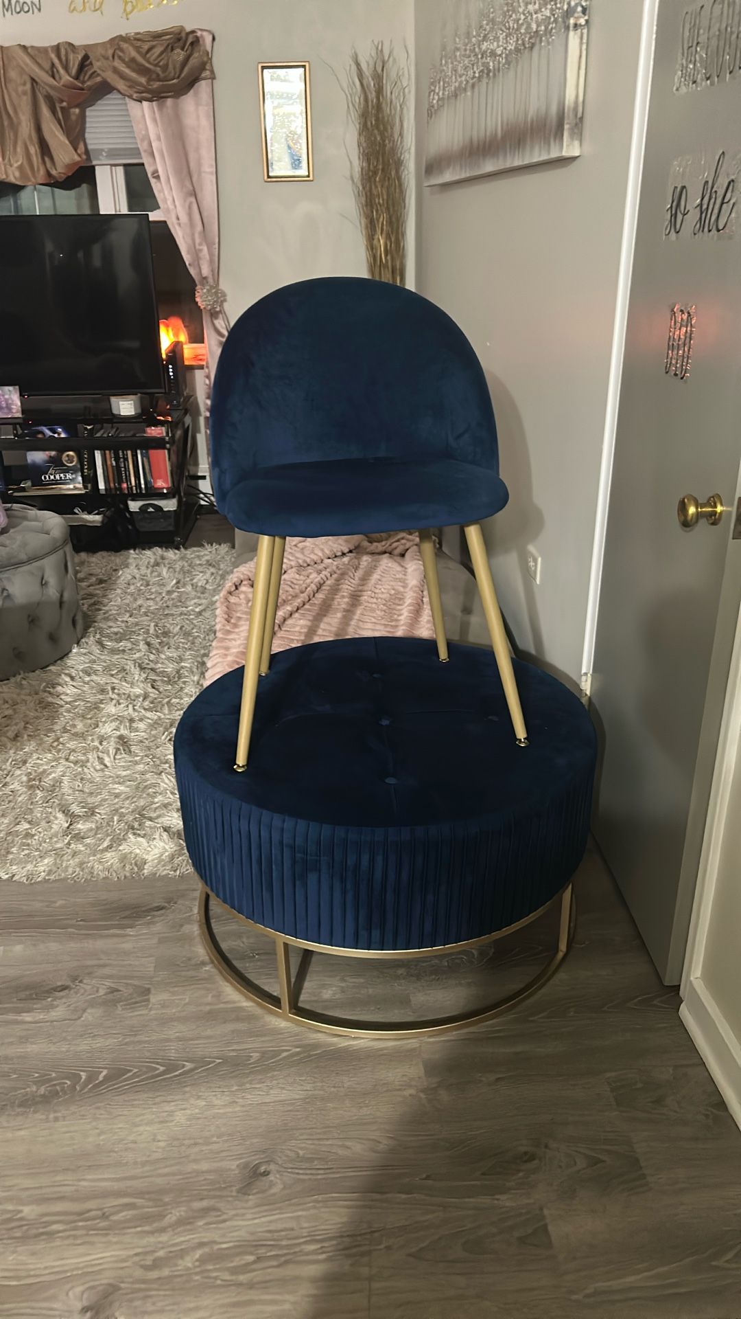 Ottoman And Accent Chair