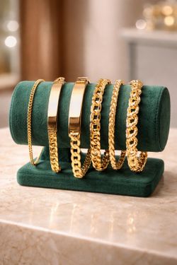 14k Gold Mens Brazaletes