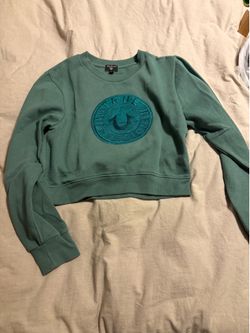 True religion cropped sweat shirt size medium