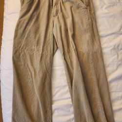 Beige Corduroy Pants 34x32