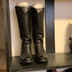 Lucasse Ostrich Cowgirl Boot