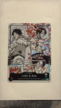 One Piece TCG Luffy & Ace Leader Card ST30-001