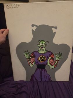 16x20 Dragon Ball Z Piccolo Custom Acrylic Painting on Canvas