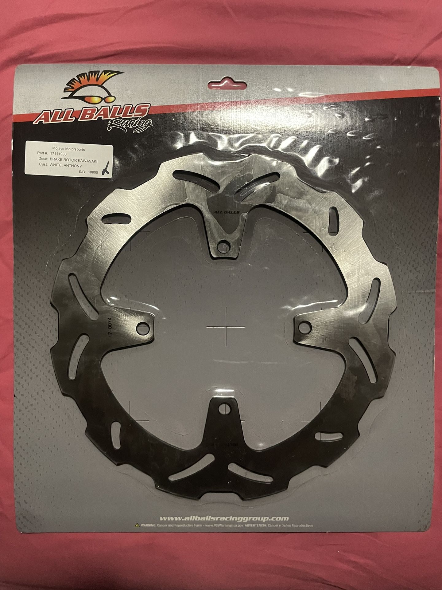 Kx450 Front Brake Rotor. for Sale in Victorville, CA OfferUp