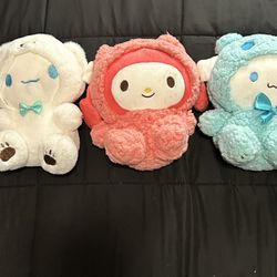 sanrio characters dressed up plushie 