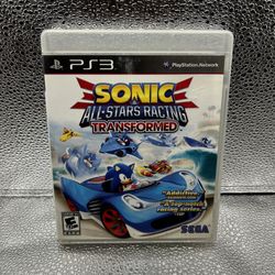 Sonic All Stars Racing Transformed Sony PlayStation 3 PS3, TESTED & WORKING! Complete