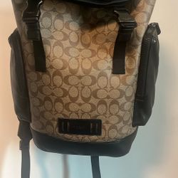 Coach Backpack Genuine Leather 