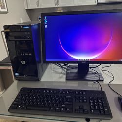 Complete Windows 11 computer system i5 8gb ram ssd wifi 24 inch monitor 