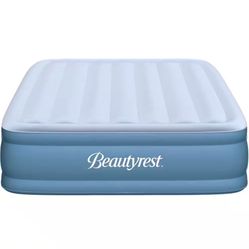 Sensa-Rest Air Bed Mattress with Built-in Pump and Edge Support, 18" Queen