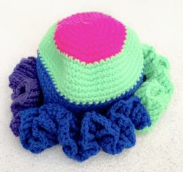 Crochet Ruffle Hat