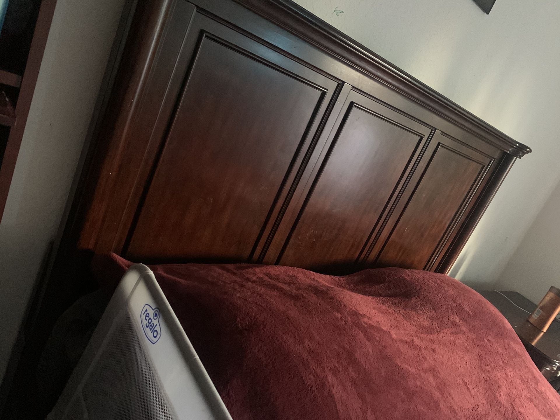 Queen bed frame with free mattress