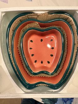 Watermelon design bake ware