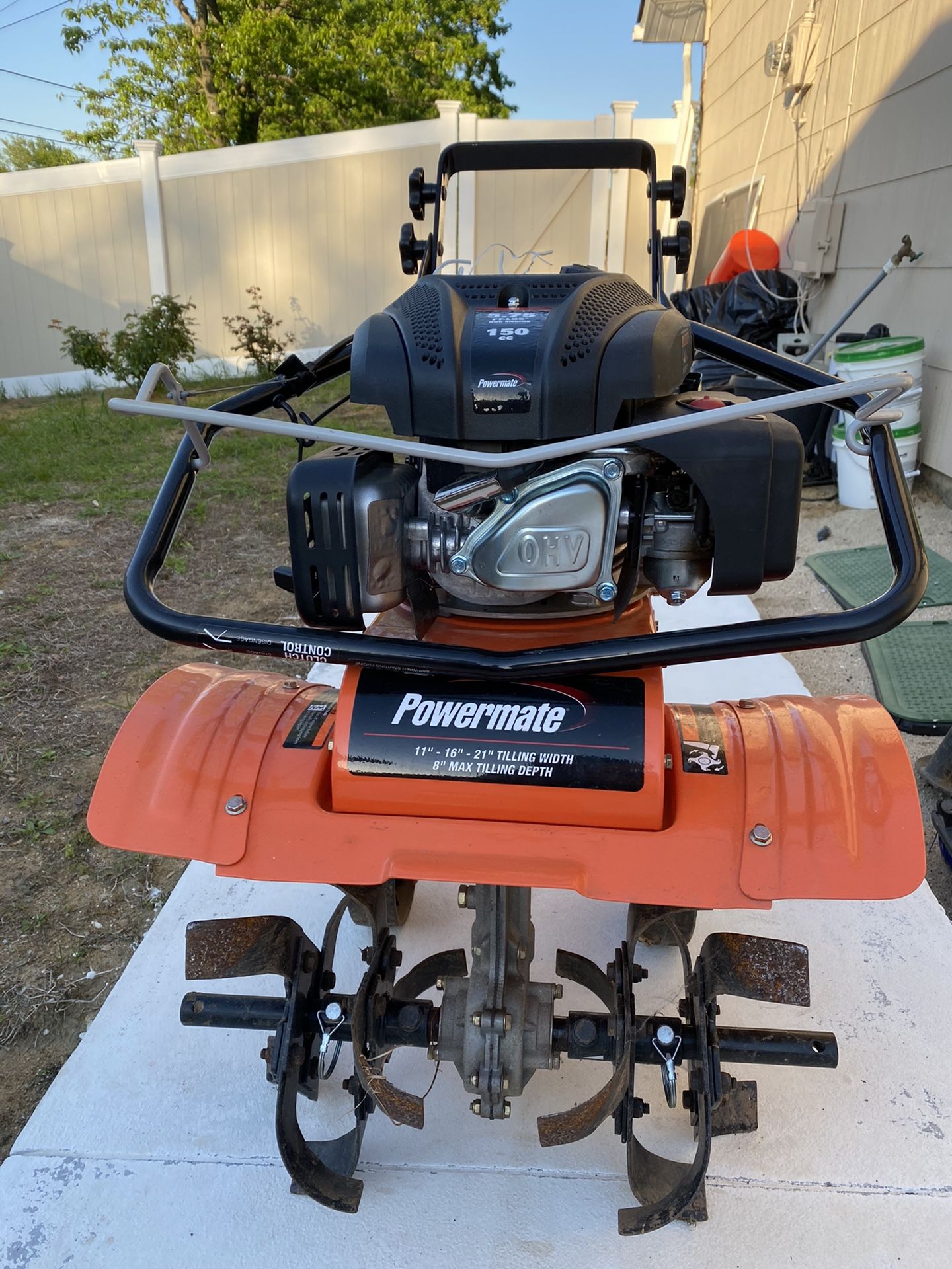 Powermate front tine 150cc tiller