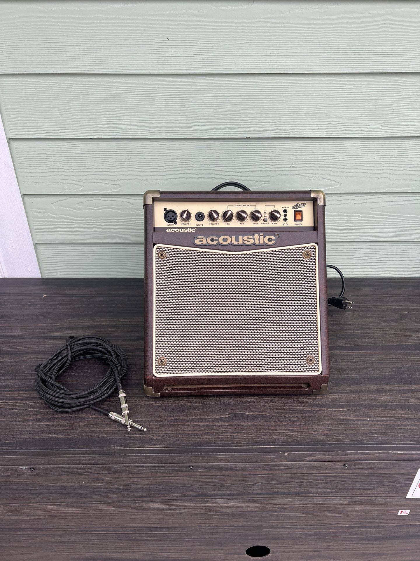 “Acoustic” Brand Electric / Acoustic Guitar & Singing Amplifier / Amp - 15w