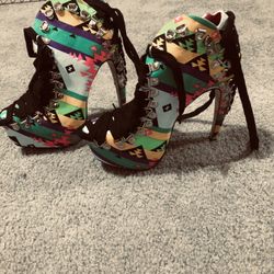 Red Kiss High Heel Women 8