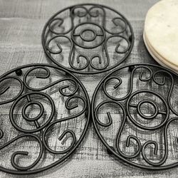 Metal Trivets Set (3) – Hot Pot / Pan Holders