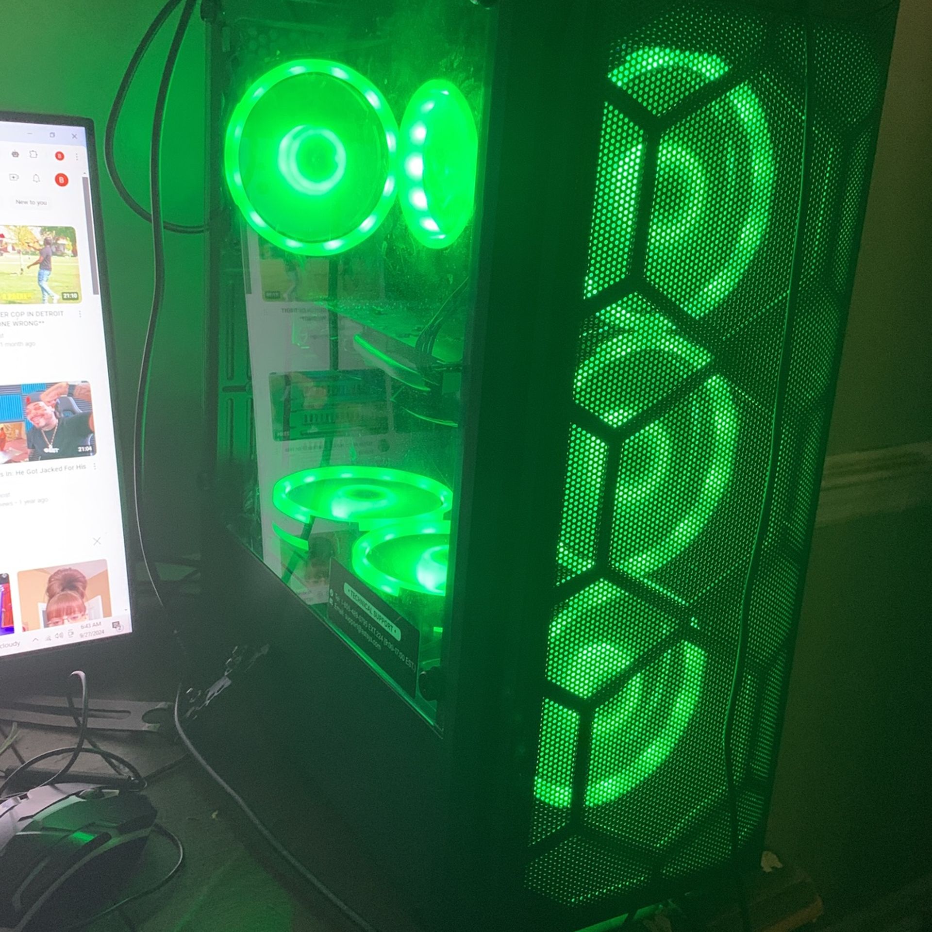 Stgaubron Gaming Pc With Monitor