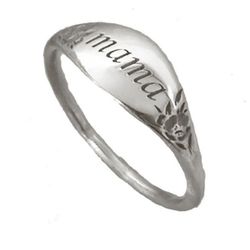 Size 6 Stainless Steel MAMA RING
