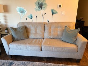 Sofa with 2 pillows