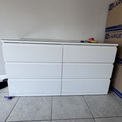 White IKEA Dresser 
