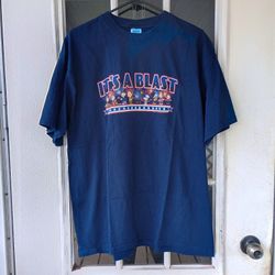 Vintage Mens XL Peanuts 4th Of July T Shirt Patriotic It's A Blast 