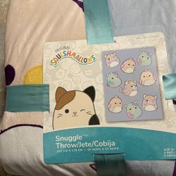 Squishmallows Snuggle Throw 50" x 70" (Sweet As Squish)