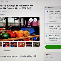 Lucky Strike Bowling Voucher