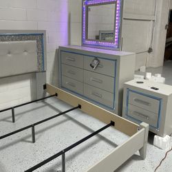 New Bedroom Set ,Bed Frame, Dresser and Mirror,Nightstand 🚚We Can Deliver🚚