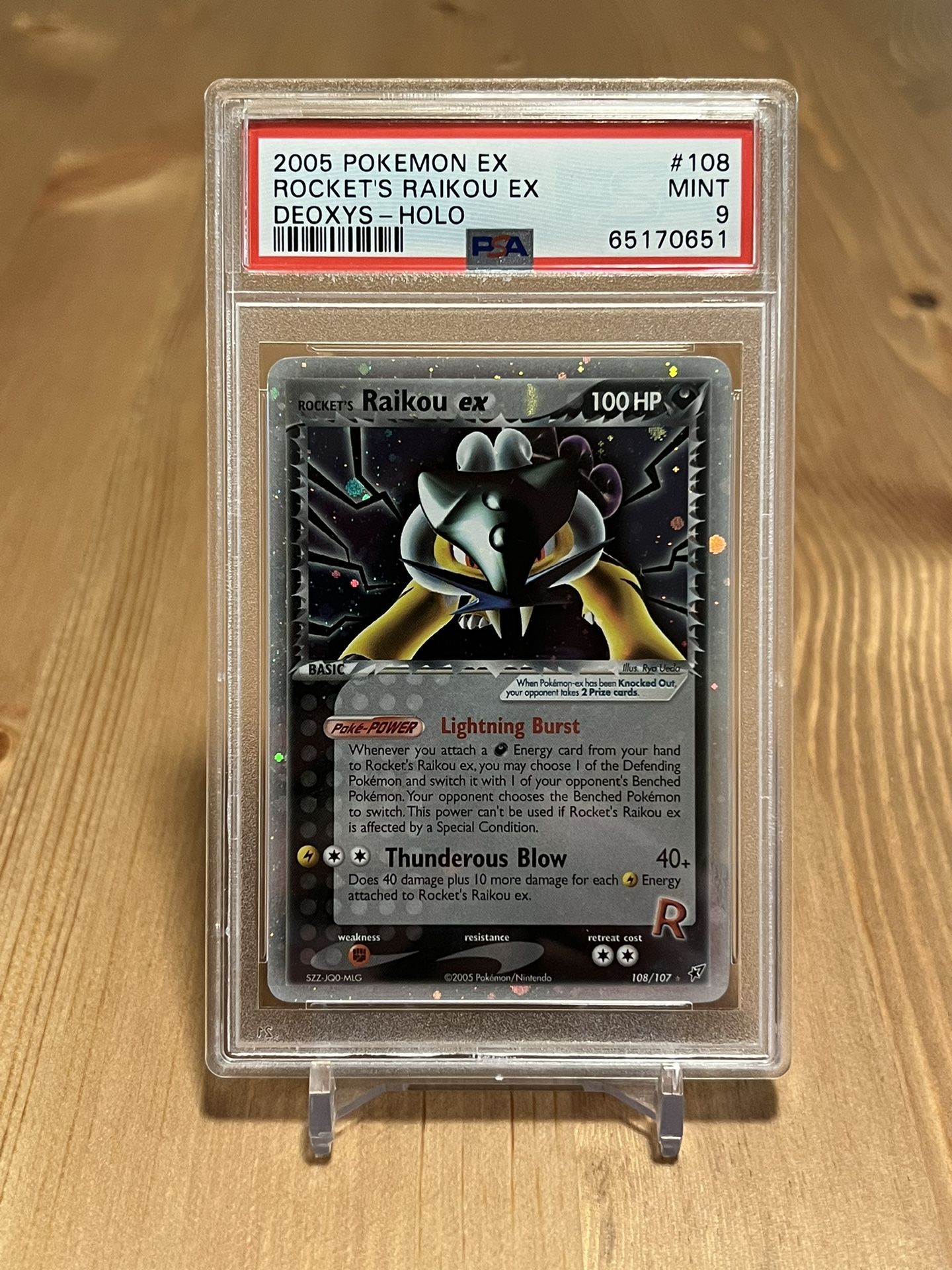 Pokémon Rocket's Raikou EX PSA 9 for Sale in San Antonio, TX - OfferUp