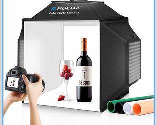 NIB: Upgrade Light Box & Soft Box, 16"x16" Professional Shooting Tent with 480 LED Lights