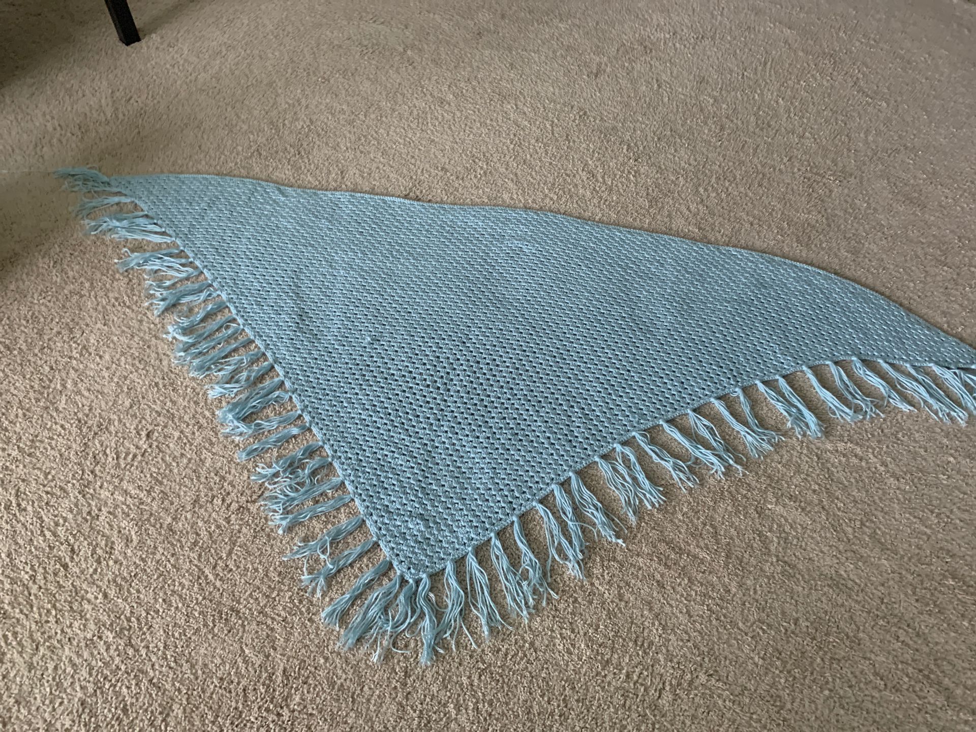 Hand crocheted shawl
