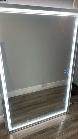 LED Backlit Bathroom Mirror with Touch Controls
