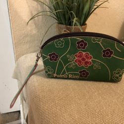 Wristlet From Puerto Rico- Has Two Compartments