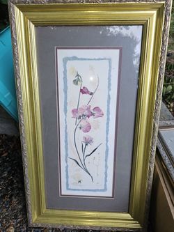 Dried Flowers In 12x24 Frame